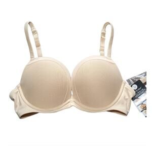 Le Mystere Infinite Possibilities Plunge Bra almond size 34C NWT